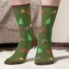 Custom Crew Socks - Personalized Camping Gifts For Campers - Born To Camp, Forced To Work