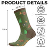 Custom Crew Socks - Personalized Camping Gifts For Campers - Born To Camp, Forced To Work