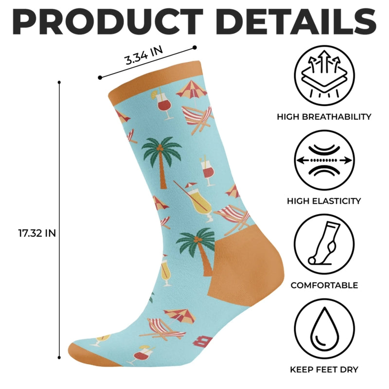 Custom Crew Socks - Personalized Retirement Gifts For Women, Men - I'm Retired
