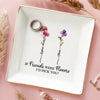 Custom Jewelry Dish - Personalized Best Friend Birthday Gifts For Women - Together We Grow, Together We Thrive