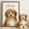 Custom Photo Vertical Poster - Personalized Birthday  Gifts For Dog Cat Lovers, Dog Dad And Mom, Cat Owners - Pawtrait Perfection
