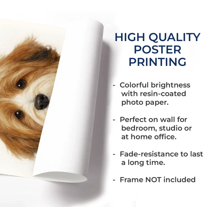 Custom Photo Vertical Poster - Personalized Birthday  Gifts For Dog Cat Lovers, Dog Dad And Mom, Cat Owners - Pawtrait Perfection