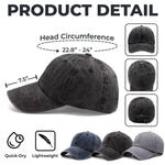Gorra de Béisbol Personalizada de Mezclilla Vintage Lavada – Regalos de Cumpleaños Personalizados para Papá, Abuelo – Primero Papá, Ahora Abue