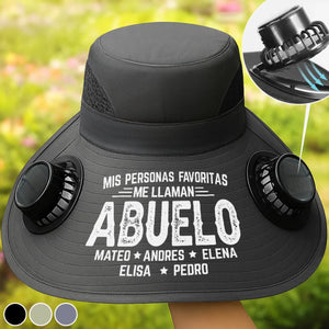 Sombrero Personalizado Con Ventiladores De Energía Solar - Regalos De Cumpleaños Personalizados Para Papá, Abuelo - Nada Supera Ser Llamado Abuelo