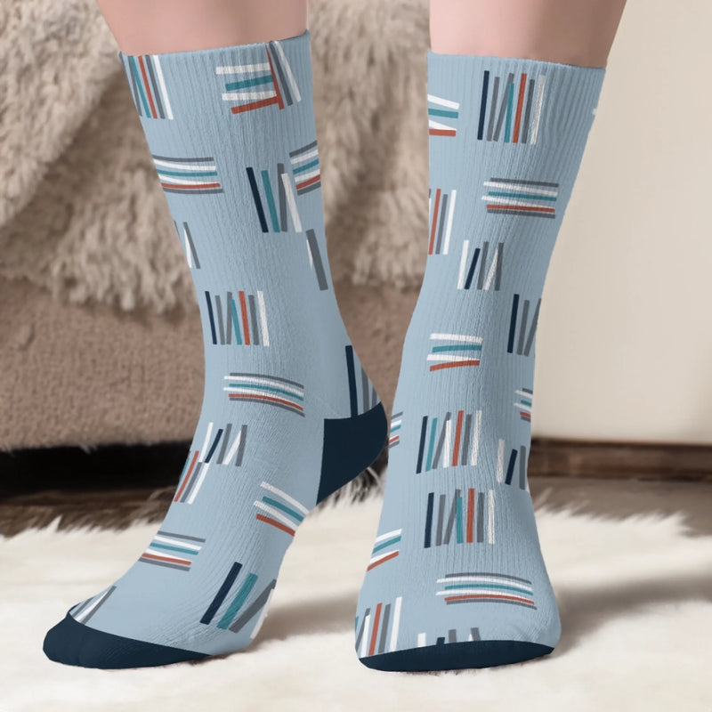 Custom Crew Socks - Personalized Bookish Gifts For Book Lovers, Bookworms, Readers - Don’t Kill My Reading Vibe