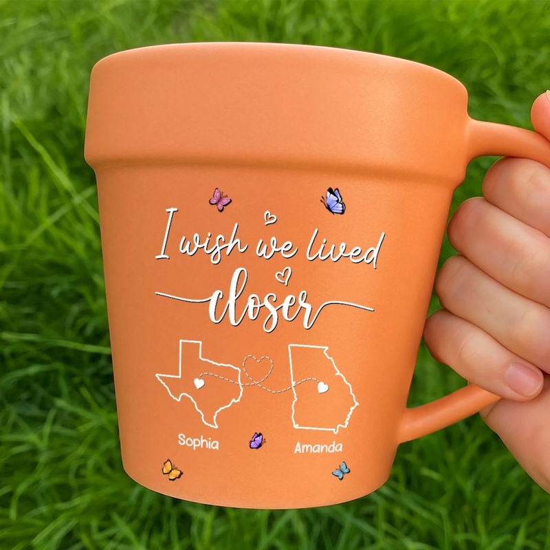 Custom Plant Pot Ceramic Mug - Personalized Best Friend Birthday Gifts For Women - Still Wild, Still Weird, Still Us - Flower Pot Mug
