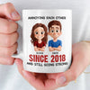 Custom Mug - Personalized Anniversary Wedding Gifts For Husband And Wife, Him And Her - Your Daily Dose Of Mischief