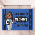 Custom Classroom Decor Decorative Mat - Personalized Back To School Gifts For Teachers - Where Young Minds Grow