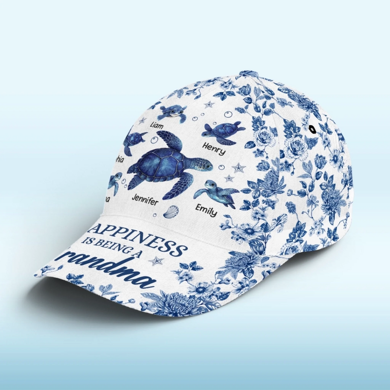 Custom Hat, All Over Print Classic Cap - Personalized Birthday Gifts For Mom, Grandma - Grandma Brings Joy To Every Day
