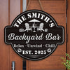 Custom Wood Sign - Personalized Summer Vacation And Travel Gifts For Women, Men, Family - Welcome To Our Backyard Paradise