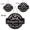 Custom Wood Sign - Personalized Summer Vacation And Travel Gifts For Women, Men, Family - Welcome To Our Backyard Paradise