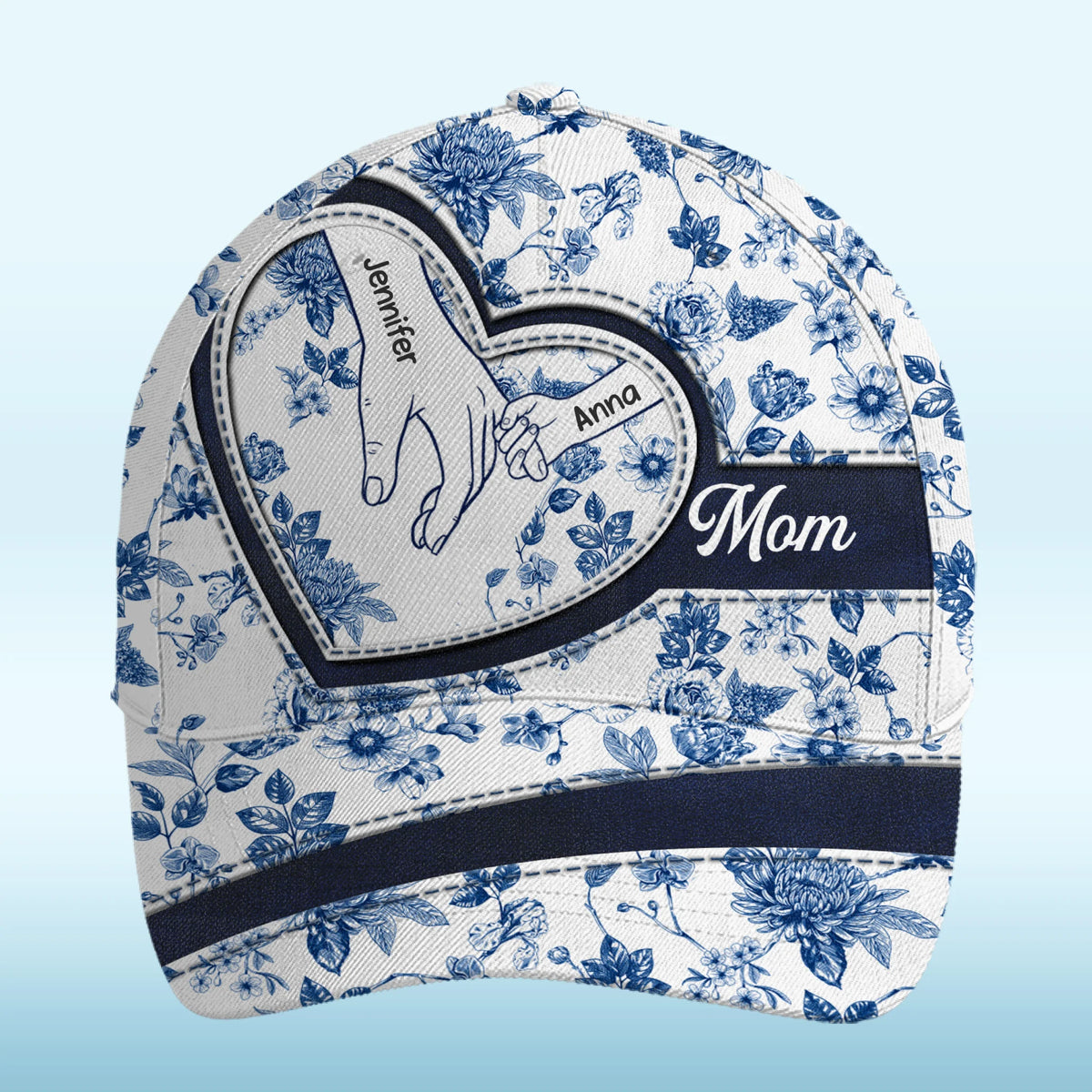 Custom Hat, All Over Print Classic Cap - Personalized Birthday Gifts For Mom, Grandma - Grandma Queen Of Our Hearts