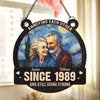 Custom Photo Window Hanging Suncatcher Ornament - Personalized Anniversary Wedding Gifts For Husband And Wife, Him And Her - Every Minute With You Is Priceless