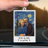 Custom Photo Acrylic Car Ornament - Personalized Anniversary Wedding Gifts For Husband And Wife, Him And Her - Forever Playful Forever In Love