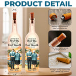 Custom Bottle Lamp - Personalized Anniversary Wedding Gifts For Husband And Wife, Him And Her - Together From First Kiss To Always