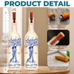 Custom Bottle Lamp - Personalized Anniversary Wedding Gifts For Husband, Wife, Couple - Roots Of Love Run Deep