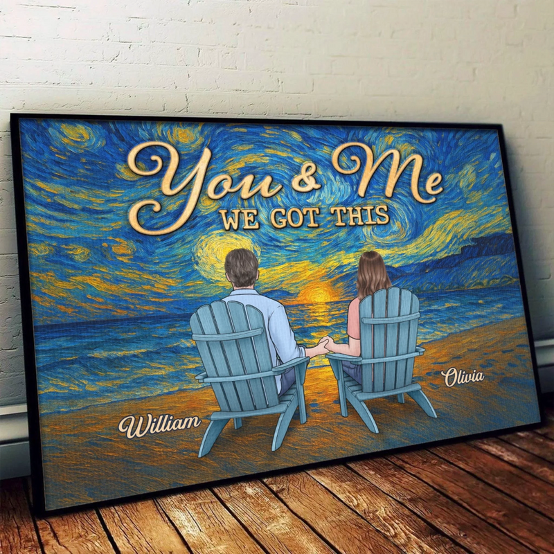 Custom Horizontal Poster - Personalized Anniversary Wedding Gifts For Husband And Wife, Him And Her - Still My Favorite View