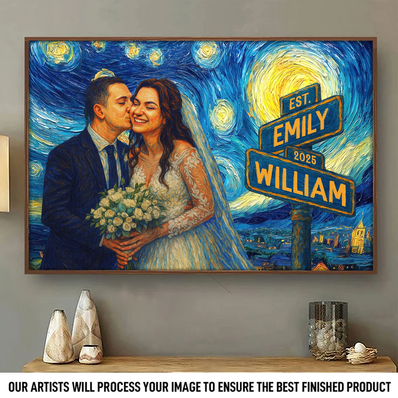 Custom Photo Horizontal Poster - Personalized Anniversary Wedding Gifts For Husband And Wife, Him And Her - Every Sunset With You