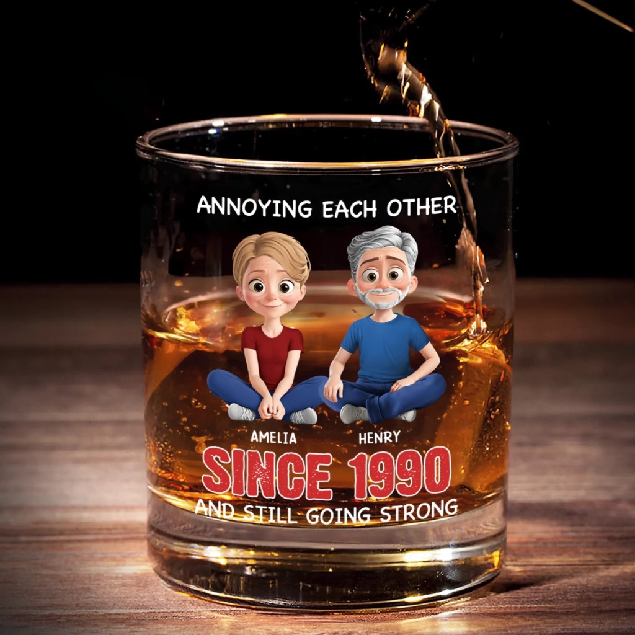 Wrappiness Personalized Engraved Whiskey Glass Gifts For Him, I F-cking Love You, Romantic Gifts For Husband, Husband Gifts From Wife, Funny Gag Gifts For Him, Anniversary Wedding Gift Ideas