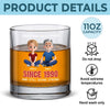 Custom Whiskey Glass - Personalized Anniversary Wedding Gifts For Husband And Wife, Him And Her - Love You, Even When You Snore