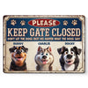 Custom Home Decor Metal Sign - Personalized Birthday Gifts For Dog Lovers, Dog Dad And Mom - No Open Gate, No Wild Chase