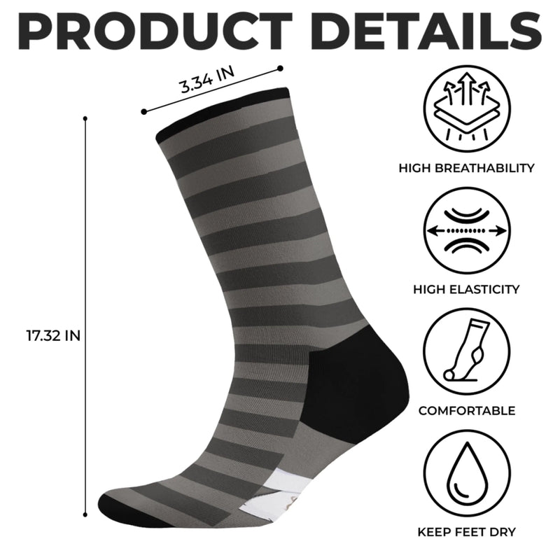 Custom Crew Socks - Personalized Anniversary Wedding Gifts For Husband And Wife, Him And Her - Snuggling Together Since