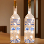 Custom Bottle Lamp - Personalized Best Friend Birthday Gifts For BFF, Best Friends - A True Friend Is A Treasure