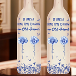 Custom Bottle Lamp - Personalized Best Friend Birthday Gifts For BFF, Best Friends - A True Friend Is A Treasure