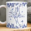 Custom 3D Inflated Effect Printed Mug - Personalized Birthday Gifts For Mom, Grandma - Hand In Hand Through Life