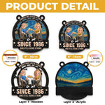 Custom Window Hanging Suncatcher Ornament - Personalized Anniversary Wedding Gifts For Husband And Wife, Him And Her - Built On Jokes, Sealed With A Kiss