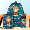 Sac à dos, gourde et sac à lunch personnalisés pour enfants – Cadeaux de rentrée scolaire personnalisés pour enfants – Confiance, gentillesse et force pour la vie