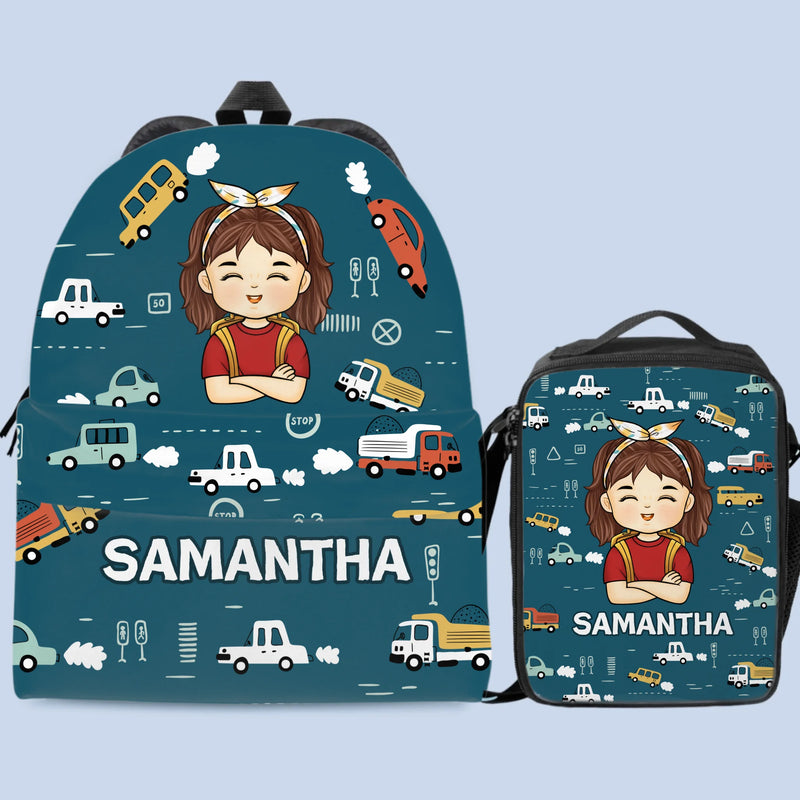 Custom Kids Backpack, Water Bottle, Lunch Bag - Personalized Back To School Gifts For Kids - Confidence, Kindness, Strength For Life