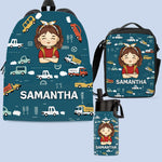 Custom Kids Backpack, Water Bottle, Lunch Bag - Personalized Back To School Gifts For Kids - Confidence, Kindness, Strength For Life