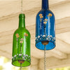 Custom Wine Bottle Wind Chime - Personalized Best Friend Birthday Gifts For Women - Sisters Bloom Together In Love