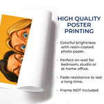 Custom Photo Funny Caricature Vertical Poster - Personalized Best Friend Birthday Gifts For BFF, Best Friends, Bestie - The Besties Time