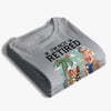 Custom Unisex T-shirt, Premium T-shirt, Hoodie - Personalized Retirement Gifts For Women, Men, Dog Dad And Mom - Not Retired Just Dog Mom Mode