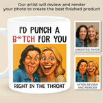 Custom Photo Funny Best Friend Gifts for Women - Personalized Mugs