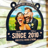 Custom Photo Funny Caricature Window Hanging Suncatcher Ornament - Personalized Anniversary Wedding Gifts For Husband And Wife, Him And Her - Still Going Strong