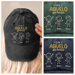 Gorra de Béisbol Personalizada de Mezclilla Vintage Lavada – Regalos de Cumpleaños Personalizados para Papá, Abuelo – Este Abuelo Pertenece