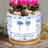 Custom Home Decor Ceramic Plant Pot - Personalized Best Friend Birthday Gifts For Women - Time Nurtures Everlasting Bonds