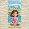 Custom Beach Towel - Personalized Summer Vacation And Travel Gifts For Family, Kids - Sunny Days, Happy Waves