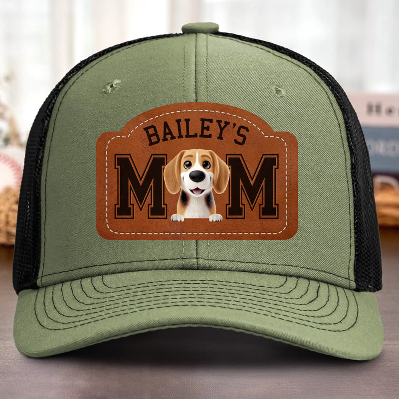 Custom Shaped Leather Patch Hat - Personalized Birthday Gifts For Dog Lovers, Dog Dad And Mom - Best Dog Dad Ever
