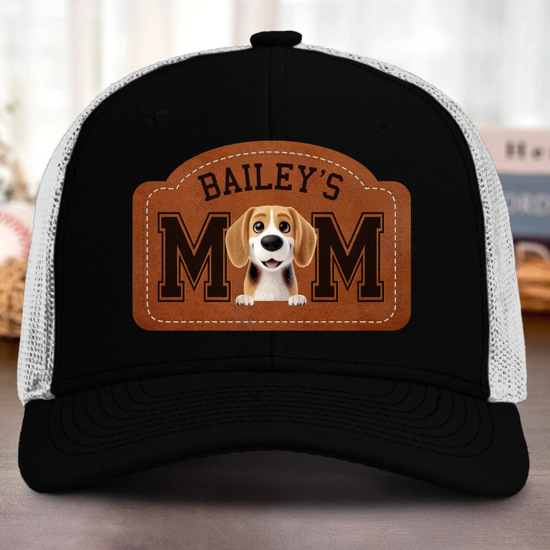 Custom Shaped Leather Patch Hat - Personalized Birthday Gifts For Dog Lovers, Dog Dad And Mom - Best Dog Dad Ever