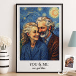 Custom Photo Vertical Poster - Personalized Anniversary Wedding Gifts For Husband And Wife, Him And Her - Vintage Love, Endless Joy