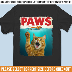 Custom Photo Unisex T-shirt, Premium T-shirt, Hoodie - Personalized Birthday Gifts For Dog Cat Lovers, Dog Dad And Mom, Cat Owners - Meowster Of The Deep