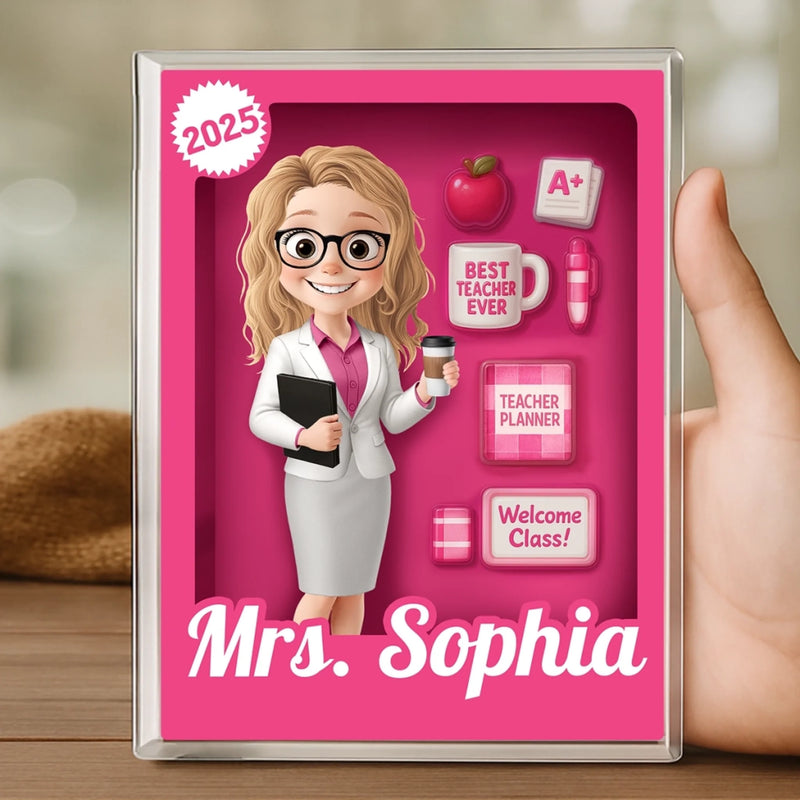 Custom Rectangle Shaped Acrylic Plaque - Personalized Back To School Gifts For Teachers - Proud To Be Called Teacher