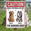 Custom Home Decor Metal Sign - Personalized  Birthday Gifts For Dog Lovers, Dog Dad And Mom - Woof Patrol On Duty