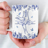 Custom 3D Inflated Effect Printed Mug - Personalized Birthday Gifts For Mom, Grandma - Hand In Hand Through Life
