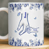 Custom 3D Inflated Effect Printed Mug - Personalized Birthday Gifts For Mom, Grandma - Hand In Hand Through Life