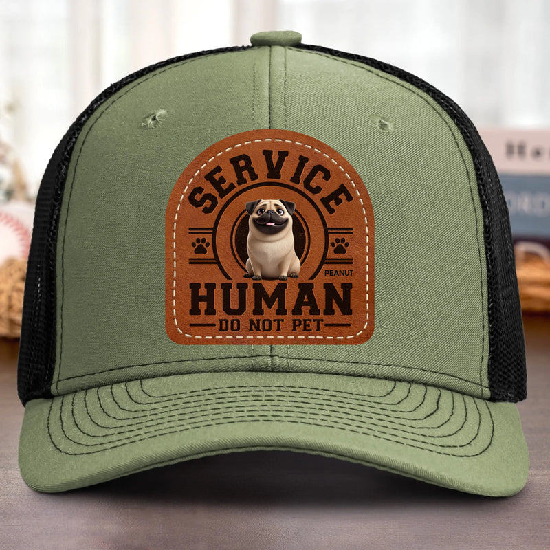 Custom Shaped Leather Patch Hat - Personalized Birthday Gifts For Dog Lovers, Dog Dad And Mom - Proud Dog Dad